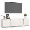 vidaXL tv-bord 140x40x40 cm massivt fyrretr&aelig; hvid