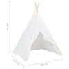 vidaXL tipi til b&oslash;rn 120x120x150 cm med b&aelig;repose polyester hvid