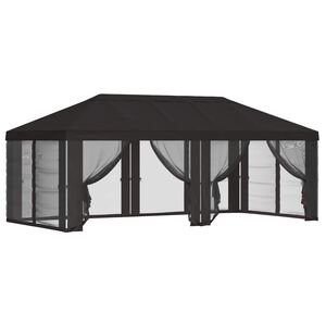 vidaXL Gazebo Cover med sidev&aelig;gge 6 x 3 m Antracit Polyester 190