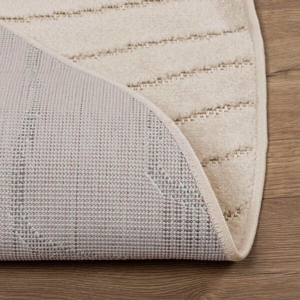 vidaXL Omr&aring;det&aelig;pper Rund PALMERAS Beige &Oslash; 160 CM Polyester