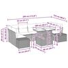 vidaXL Sofa S&aelig;t med pude 8 pcs Lysegr&aring; polyrattan