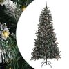 vidaXL Kunstigt juletr&aelig; Gr&oslash;n 240 cm PVC, plastik og st&aring;l