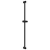 vidaXL Brusehovedholder Sort 100 cm Rustfrit st&aring;l