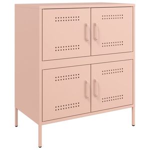 vidaXL skab 68x39x79 cm st&aring;l lyser&oslash;d