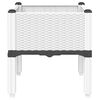 vidaXL plantekasse med ben 40x40x42 cm PP hvid
