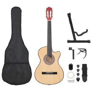 vidaXL western akustisk guitars&aelig;t 12 dele med 6 strenge 38"