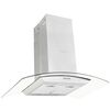 vidaXL &oslash;-emh&aelig;tte 90 cm rustfrit st&aring;l 756 m&sup3;/t LED