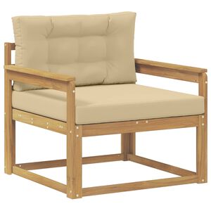 vidaXL Udend&oslash;rs Mellem Sofa Polyester Hvid