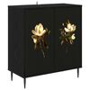 vidaXL Sideboard BREMEN Sort eg 69 x 33 x 76 cm Konstrueret tr&aelig;