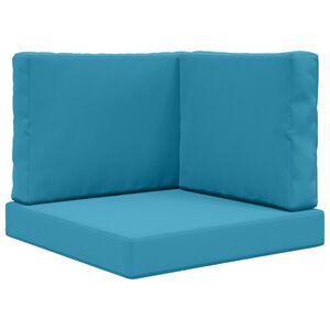 vidaXL Udend&oslash;rs Sofa Pude 3 pcs Kongelig bl&aring; Polyester