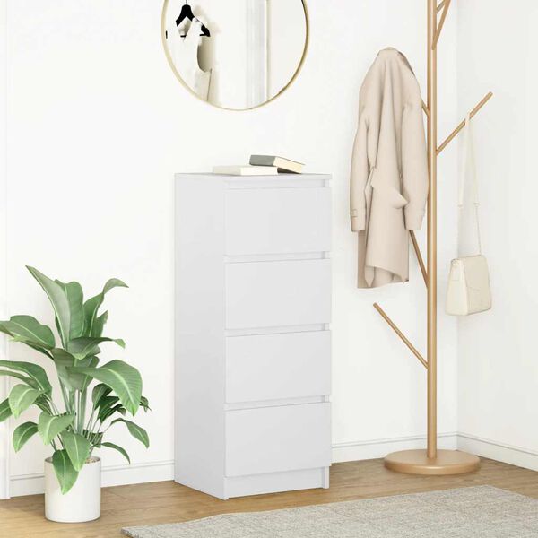 vidaXL sk&aelig;nk 37,5x35x99 cm konstrueret tr&aelig; hvid