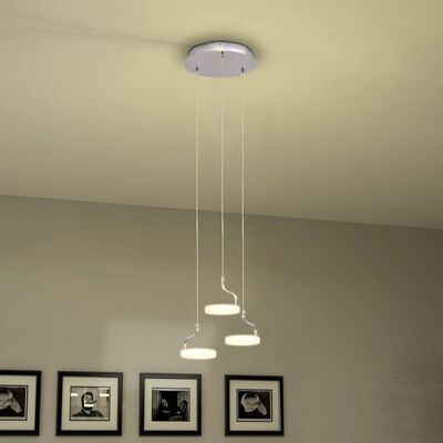 vidaXL LED-pendel med 3 lys varm hvid