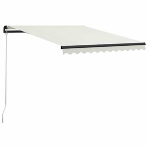 vidaXL foldemarkise manuel betjening 300x250 cm cremefarvet