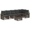 vidaXL Havesofa S&aelig;t 7 stk. Gr&aring; polyrattan