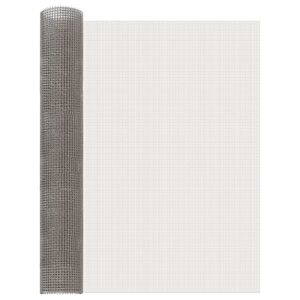 vidaXL Netsk&aelig;rm 80 x 1000 cm 3 Mesh Rustfrit st&aring;l 201 S&oslash;lv