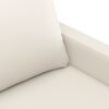 vidaXL 2-personers sofa 120 cm kunstl&aelig;der cremefarvet