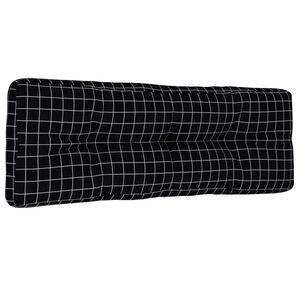 vidaXL pallehynde 120x40x12 cm stof ternet sort