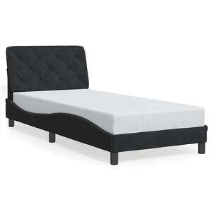 vidaXL sengeramme uden madras 80x200 cm fl&oslash;jl sort