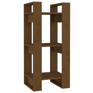 vidaXL bogreol/rumdeler 41x35x91 cm massivt fyrretr&aelig; gyldenbrun
