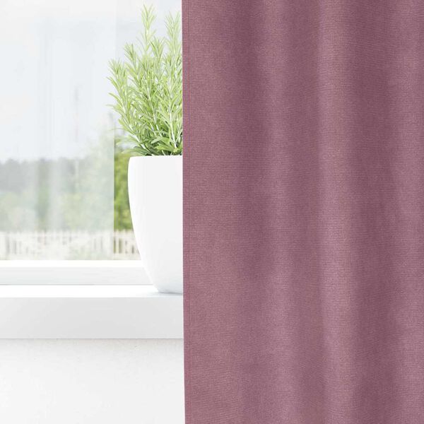 vidaXL Mørklægningsgardiner 2 pcs Mørk pink 140 x 245 cm Fløjl
