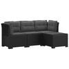 vidaXL 4-personers Have Sofa med Hynder Rattan Look PP Antracit
