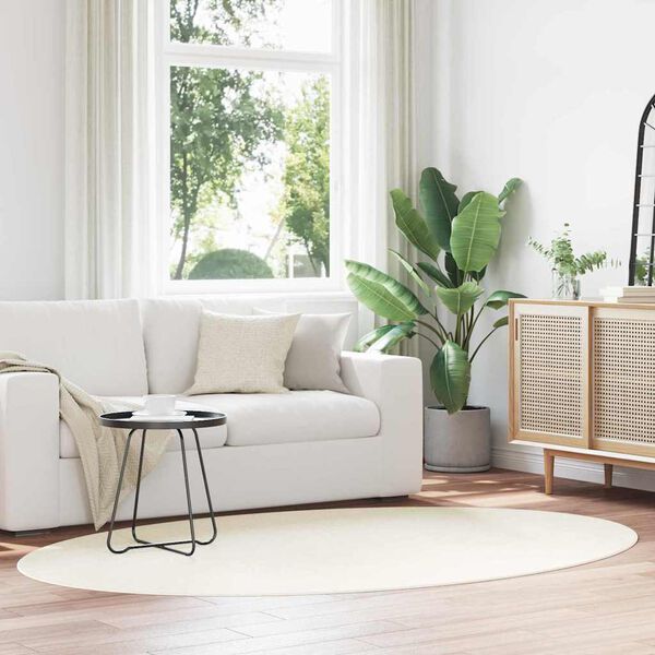 vidaXL T&aelig;ppe HUARTE Creme 230 x 160 cm 100% polyester