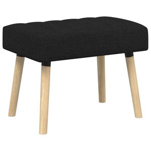 vidaXL Kanalpuddet B&aelig;nk Sort 60 x 40 x 45 cm Stof