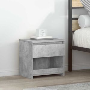 vidaXL sengeborde 2 stk. 40x30x39 cm konstrueret tr&aelig; betongr&aring;