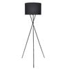vidaXL gulvlampe med stativ sort 139 cm