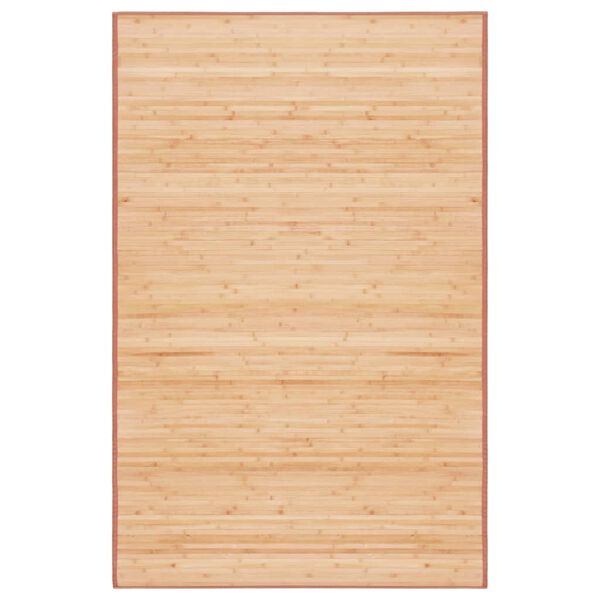 vidaXL gulvt&aelig;ppe 100x160 cm bambus brun