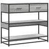 vidaXL konsolbord 90x35x80 cm konstrueret tr&aelig; gr&aring; sonoma-eg