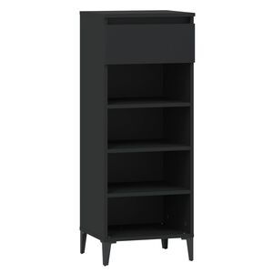 vidaXL skoreol 40x36x105 cm konstrueret tr&aelig; sort