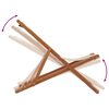 vidaXL strandstole 2 stk. foldbar stof og massivt træ beige