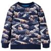 vidaXL Sweatshirt til b&oslash;rn str. 116 marinebl&aring;