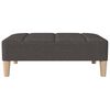 vidaXL 2-personers sovesofa med fodskammel stof m&oslash;rkegr&aring;