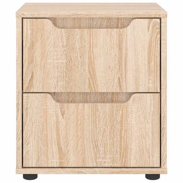 vidaXL sengebord VISNES 45x40x50 cm konstrueret tr&aelig; sonoma-eg