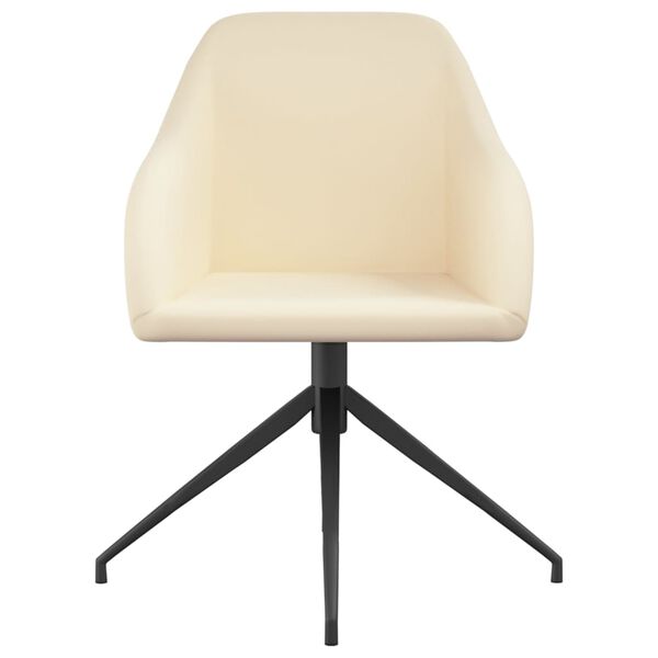 vidaXL spisebordsstole 6 stk. fl&oslash;jl cremefarvet