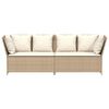 vidaXL havesofa med hynder polyrattan beige