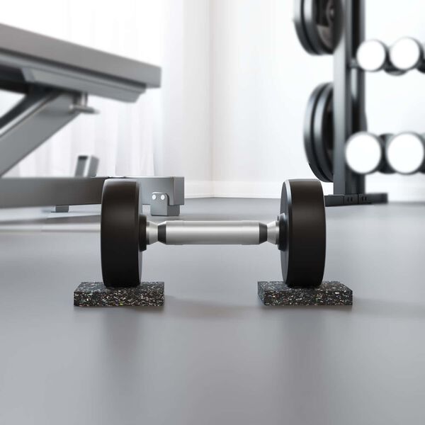 vidaXL Gummirulle Sort Gummi