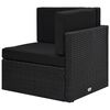 vidaXL lounges&aelig;t til haven 11 dele med hynder polyrattan sort