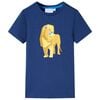 vidaXL T-shirt til b&oslash;rn str. 116 m&oslash;rkebl&aring;