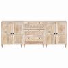 vidaXL Sideboard 3 pcs Hvid 60 x 33 x 75 cm Massivt mangotr&aelig;