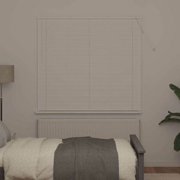 vidaXL Persienner Indstillelig Hvid 150 x 150 cm PVC