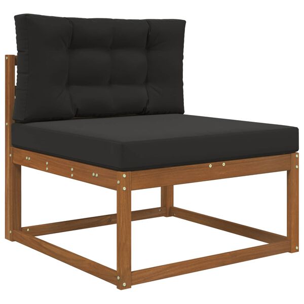 vidaXL Udend&oslash;rs Sofa Pude 2 pcs Sort Polyester