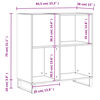 vidaXL vinylskab 84,5x38x39 cm konstrueret træ grå sonoma-eg