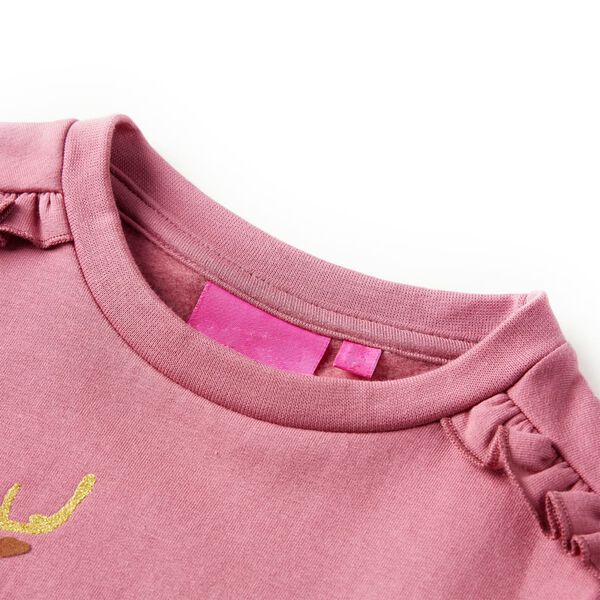 Sweatshirt til børn str. 128 pink