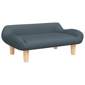 vidaXL sofa til b&oslash;rn 70x40x24 cm stof m&oslash;rkegr&aring;