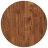 vidaXL Bordplade &Oslash; 30 x 4 cm Rund Massivt Eg Tr&aelig; Lys Brun