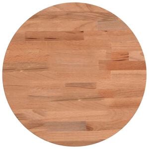 vidaXL bordplade &Oslash;30x1,5 cm rund massivt b&oslash;getr&aelig;