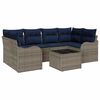 vidaXL Havesofa S&aelig;t Gr&aring; 55 x 55 x 37 cm polyrattan